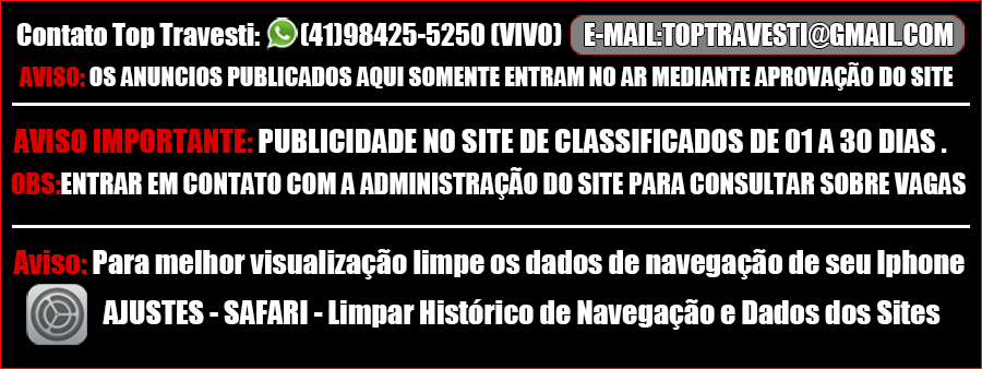 Aviso Geral para Anunciantes Top Travesti
